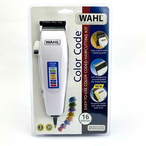WAHL Color Code 16piece Complete Hair Cutting Kit EasyToUse Haircut