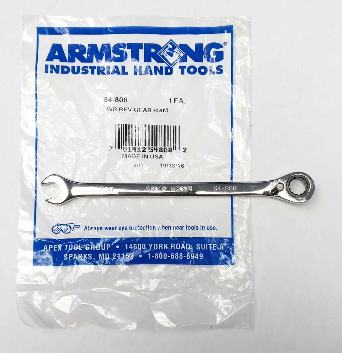 Clé à Molette Simple Tête Ouverte Armstrong 31-084 - Acier Au Carbone 2-5/8" - Fabriquée Aux USA - Neuve