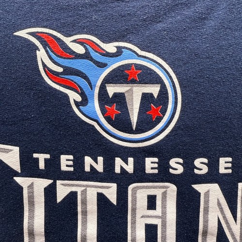 Vintage Y2K NFL Tennessee Titans Football Grafik Herren XL marineblau Rundhalsausschnitt Sweatshirt - Bild 5 von 10