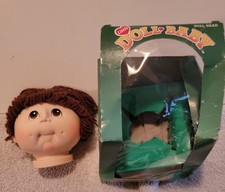 Little Doll Baby Head Martha Nelson Thomas 1984 Vtg Brown Hair 3174 Ponytail