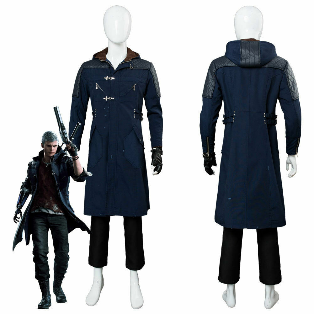 DMC 5 Nero Coat with Hoodie