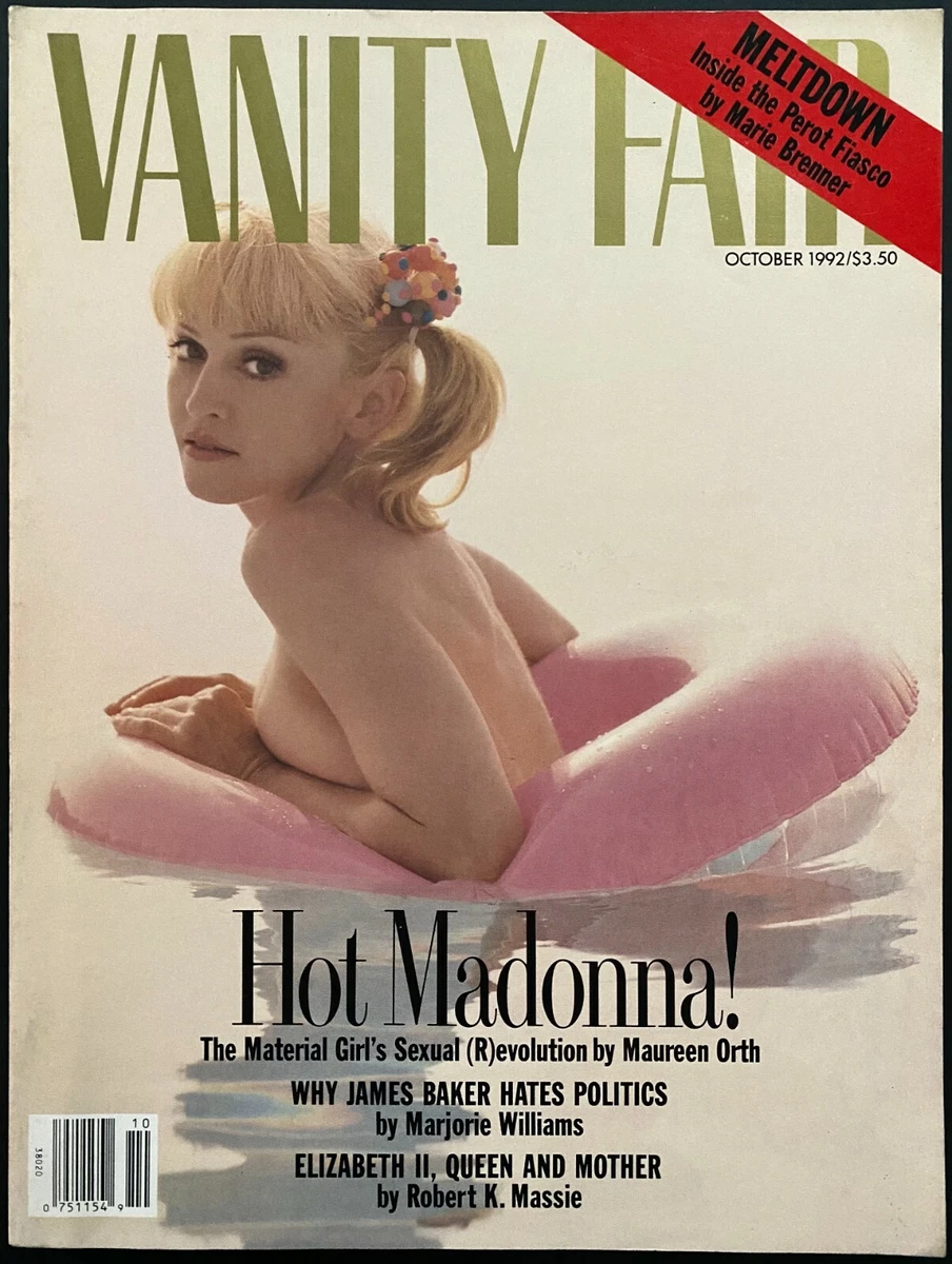 Madonna Sex Video Skacat - 1992 Vintage Vanity Fair Magazine Issue Cover Featuring Madonna's Sex  Book | eBay