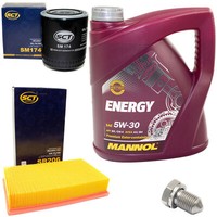 MotoröL Filter Set 5W30 4 Liter + ÖLablassschraube FüR Audi Cabriolet 8G7 2.8