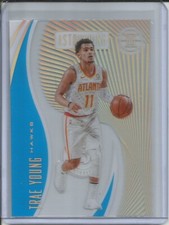 TRAE YOUNG 2019-20 PANINI ILLUSIONS ASTOUNDING BLUE HAWKS