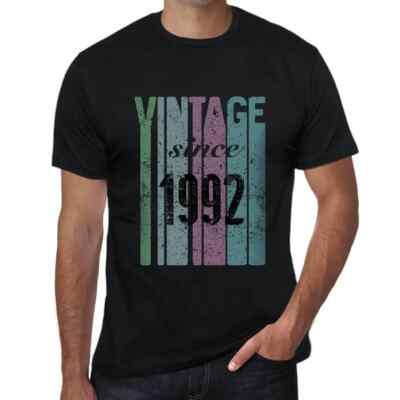 Men's Graphic T-Shirt Vintage Since 1992 32nd Birthday Anniversary