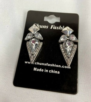 Fashion Jewelry Earrings rhinestone drop point