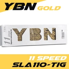 YBN SLA110-TIG TI 11 Speed ​​Chain 116 Link SLA-11 Campagnolo Shimano GOLD