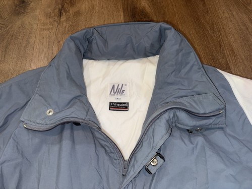Vtg 1980s Ski Suit Mens One Piece Snowsuit Nils Jumpsuit Gore Tex Snow Bib Large - Picture 7 of 22