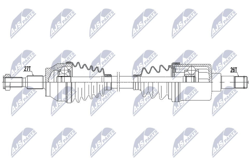 NPW-FR-129 NTY Drive Shaft for FORD