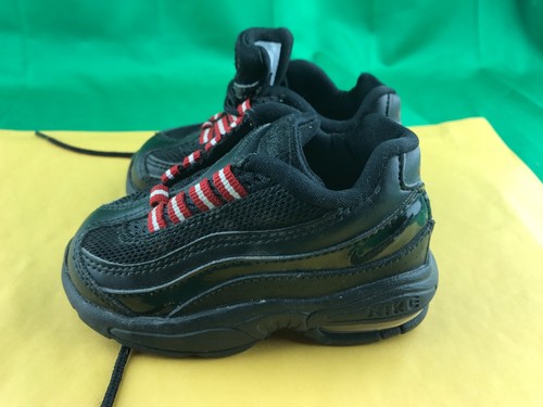 Nike Little Max '95 Black Varsity Red 311525-026 SZ 5C - Picture 2 of 6