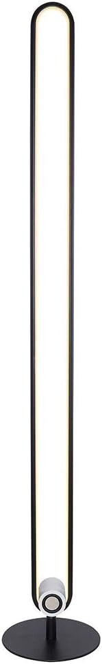 Lampadaire LED H125cm noir en aluminium avec enceinte Bluetooth intégrée - 4