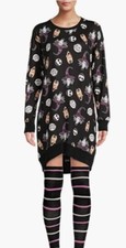 DISNEY NIGHTMARE BEFORE CHRISTMAS WOMEN'S SLEEPSHIRT  SOCKS SET L 12-14