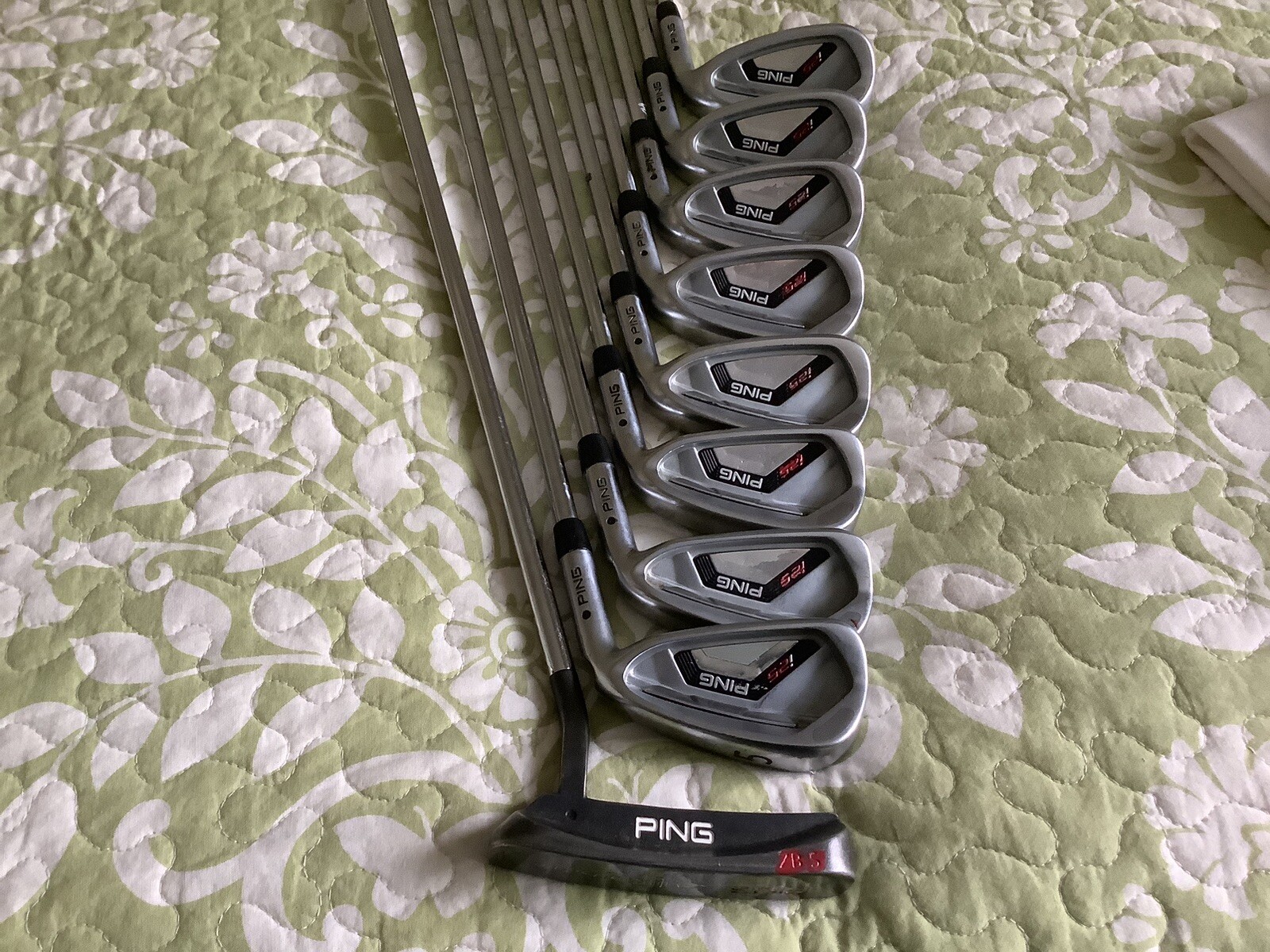 ping I25 iron set black dot regular eBay