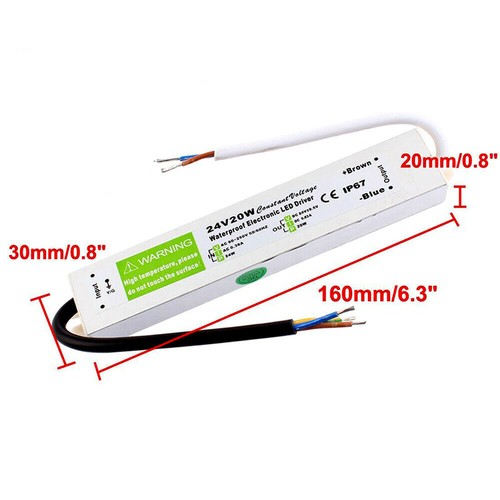 Transformateur d'alimentation DC12V/24V LED Driver ?tanche IP67 240V pour bande - Imagen 6 de 35