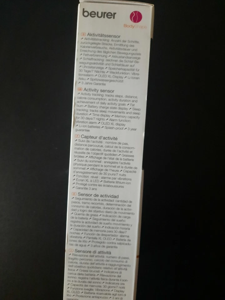 Beurer AS81 Bodyshape Aktivitätssensor türkis Kalorienverbrauch Schlaftracking - Bild 4 von 4