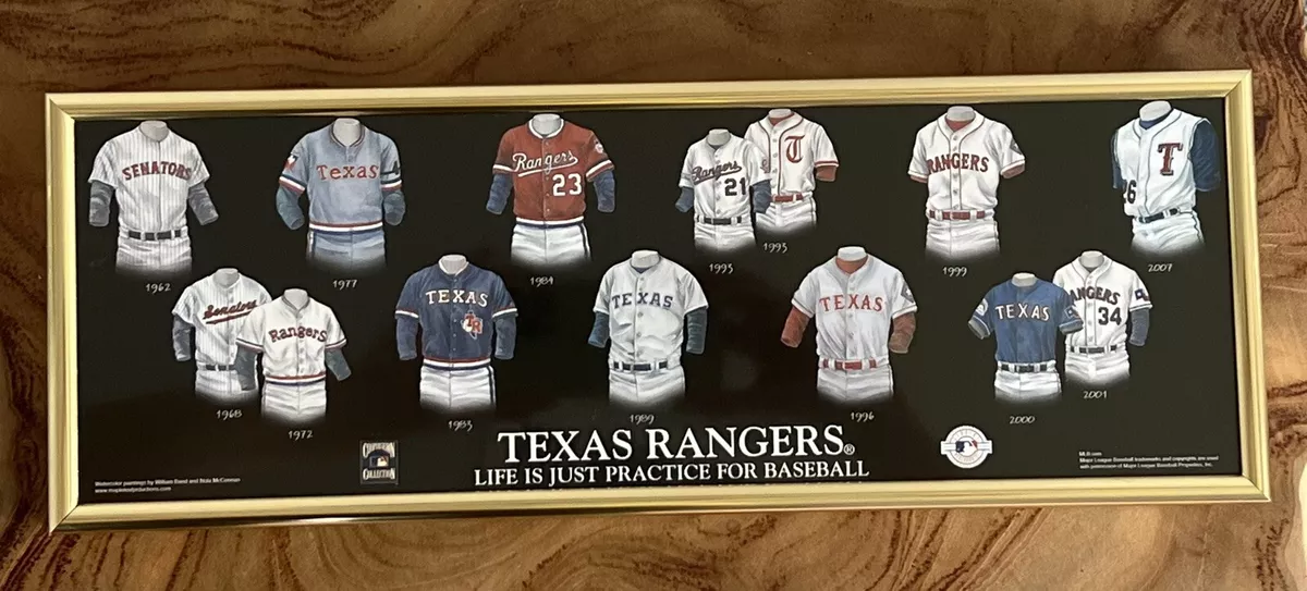 Texas rangers top jersey history