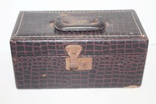 Vintage 1960s - 8 Track Tape Carrying Case Storage Holder Holds 15 Faux Lizard