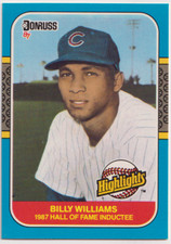 1987 Donruss Highlights #20 Billy Williams Chicago Cubs HOF