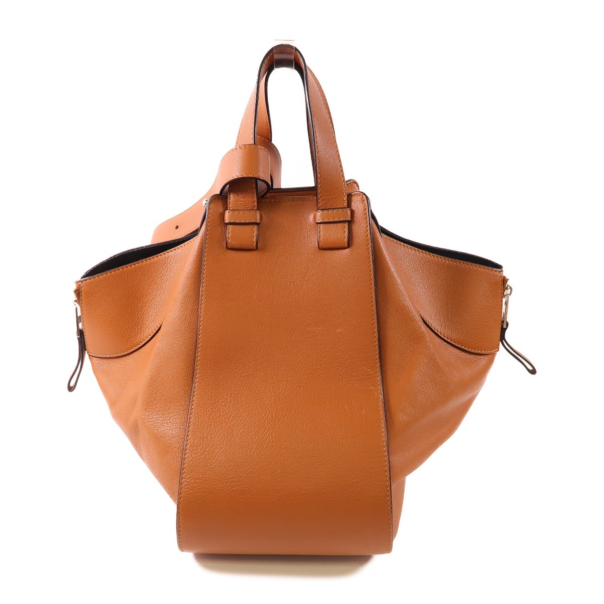【関税&送料込】Loewe Bags Brown LOEWE Compact Hammock Leather Tote Bag | Brown | FARFETCH
