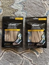 Shoe Laces New Xpand Original No-Tie Flat Lacing System - Elastic laces - Sand