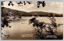Fairlee Vermont VT Lake Morey Real Photo Postcard RPPC 1930s-40s