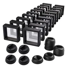 20PC 3D Floating Case Box Coin Display Frame Stand Holder For Jewelry Specimens