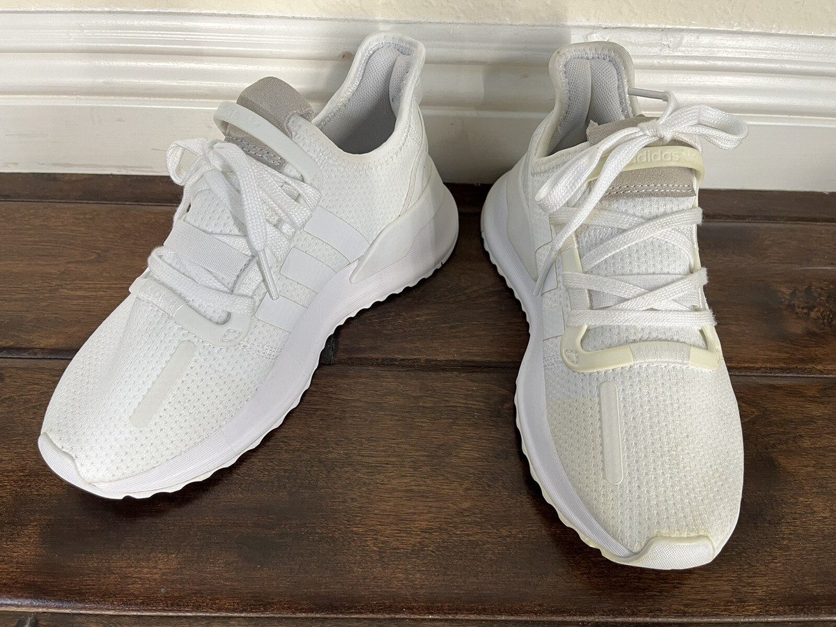 Adidas Kids U-Path Run Triple White Lace up Sneakers US SIZE 4 (Youth) |  eBay