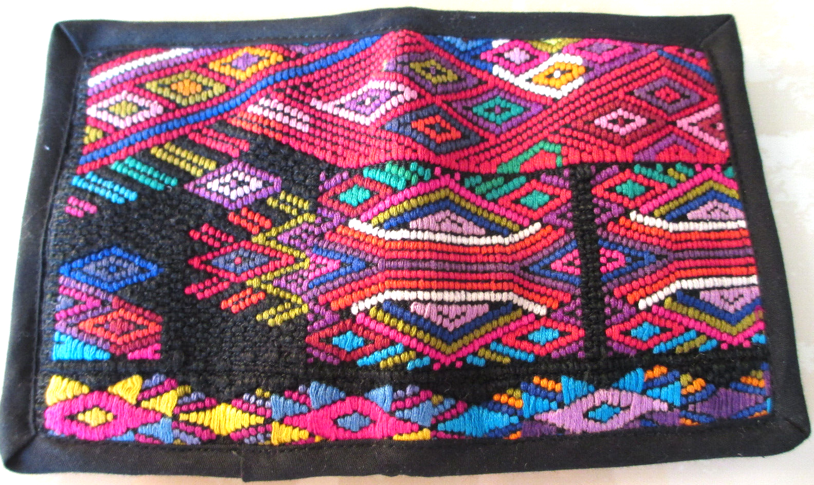 Handmade Guatemalan Huipil Wallet Cotton Card Holder Coin Purse #K-image