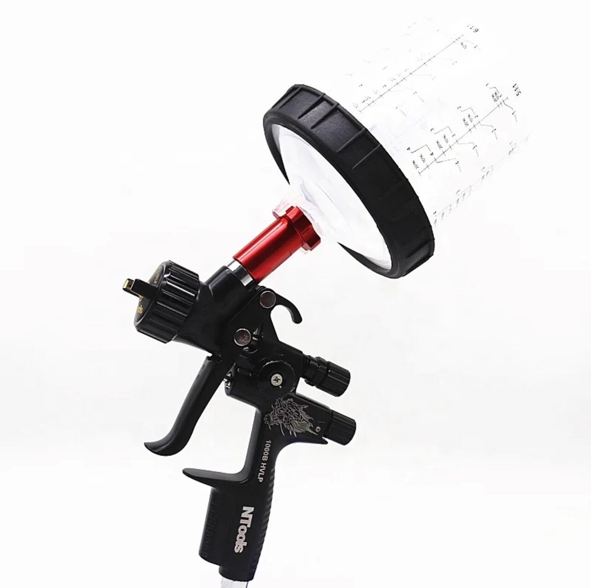 Spray Paint Gun 1000B with 2 In 1 1.3mm / 1.7 Nozzle Cars