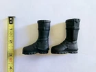 1/6 SCALE FIGURE ACCESSORY #36 BLACK BOOTS GI JOE MAC HOT TOYS SIDESHOW 12 INCH