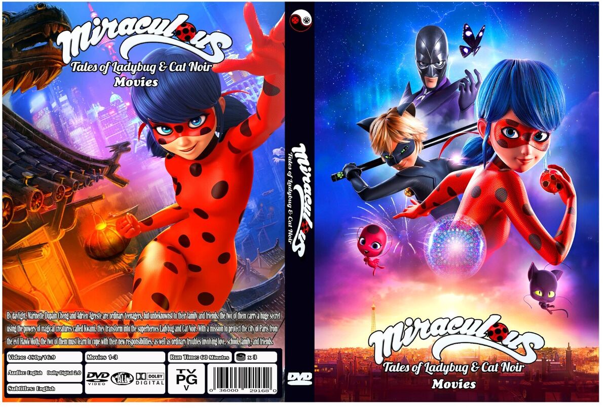 Miraculous Tales of Ladybug and Cat Noir Animated Serie Movies 1-3  Collection