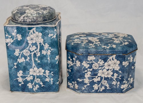 Vtg Design By Daher Long Island NY-2 Tin Containers -Made in England