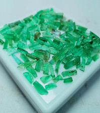 10 Pices Emerald Rough, Emerald Raw Stick, Emerald Rough Lot, Colombian Emerald.