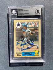 1987 Danny Tartabull Rookie Cup signed. Mariners auto. BAS Autograph Card NM-MT+