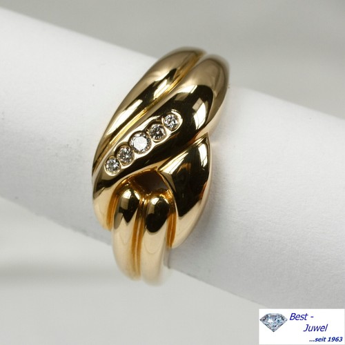 Bague en or 14K avec diamant champagne brillant de 0,93ct