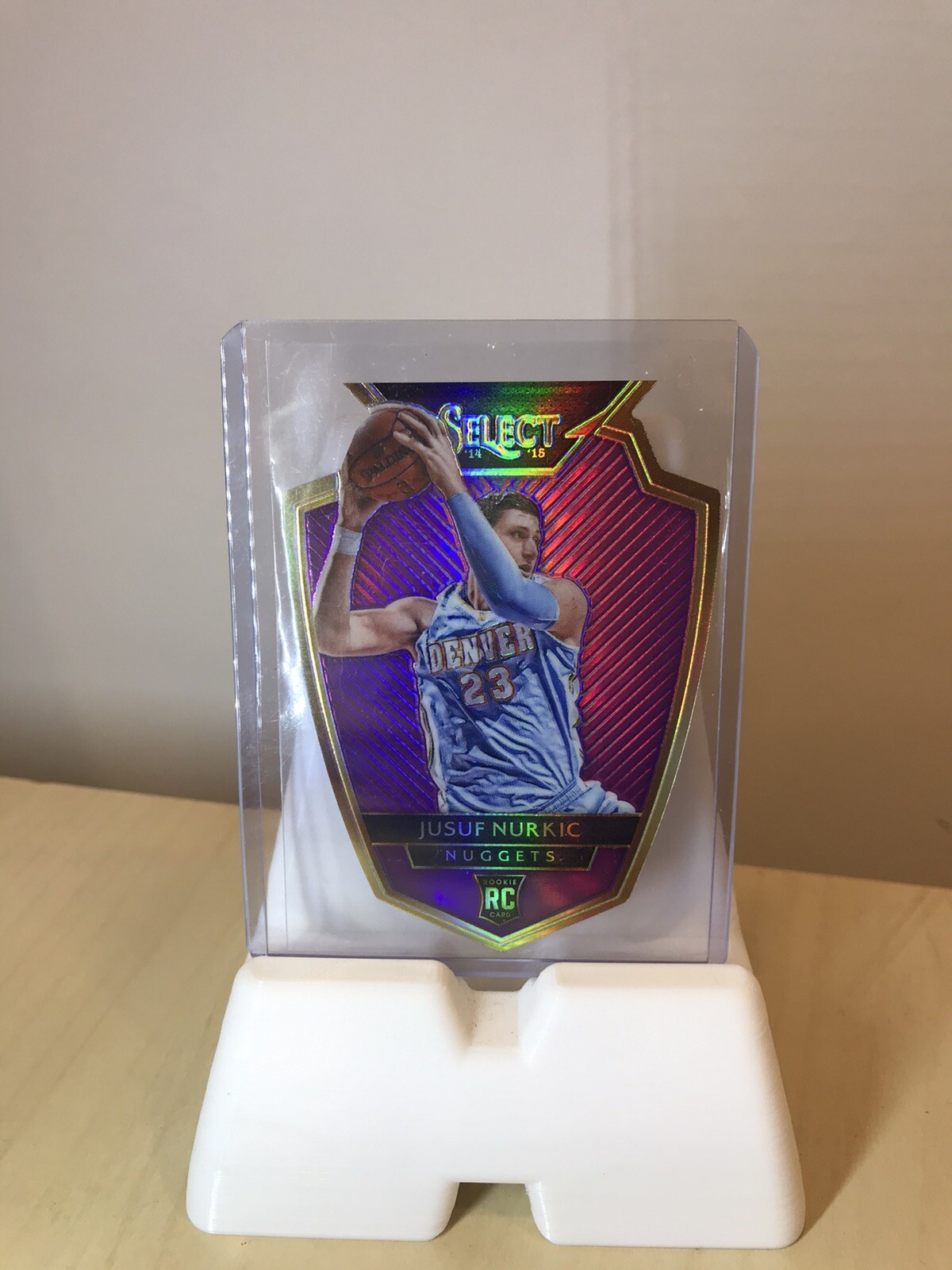 Jusuf Nurkic 2014-15 Prizm Select Premier Level Light #186 Purple 47/99 RC
