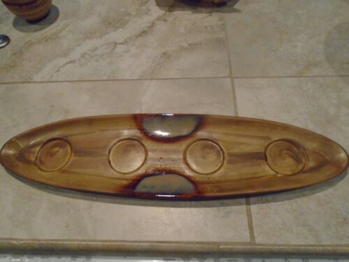 Sango Splash Brown Condiment Tray Older Version MINT - Picture 2 of 2