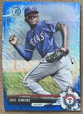 Eric Jenkins 2017 Bowman Chrome Prospects Blue Shimmer Refractor #BCP19 Rangers