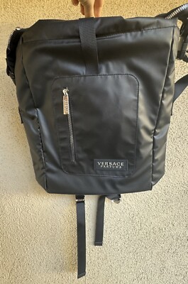 Versace Parfums Backpack with Greca Logo on Straps Versace | Bags | Versace Parfums Backpack With Greca Logo On  main image 2