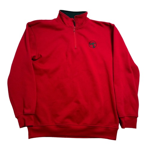 Bunnings Warehouse Jumper Mens Medium M Red Quarter Zip Hardware