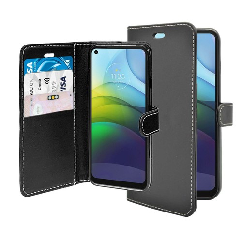 Per Motorola G9 Case Batteria Portafoglio Flip Similpelle Stand Slot Scheda - Picture 6 of 15