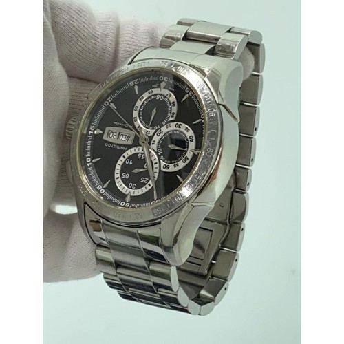 Hamilton H328160 Automatic Watch Stainless Steel Black Dial Men's Analog Japan - Picture 3 of 12