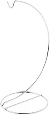 Simple Silver Ornament Stand, 9" H x 3.75" W x 3.75" D