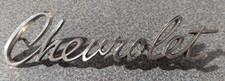 Vtg Metal Chevy Chevrolet Script Emblem Badge Logo Nameplate Tag Decal Ornament Vtg Metal Chevy Chevrolet Script Emblem Badge Logo Nameplate Tag Decal Ornament