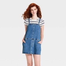 Women's Tank Mini Denim Dress - Universal Thread Medium Wash S
