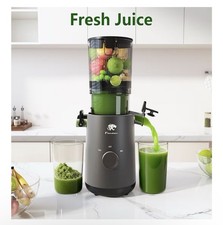 Cold Press Juicer, 5.3" Wide Feed Chute Juice Extractor Machine with 400W NIB