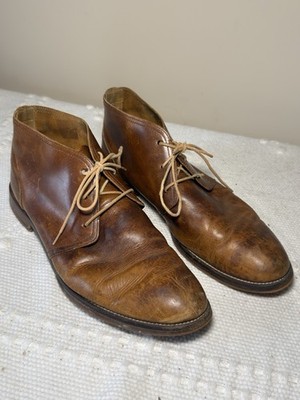 J Shoes Mens Boots Chukka Boots Brown Leather Size 12  display picture 3