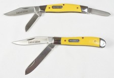 Vintage 2pc Set of Schrade Limited Edition Folding Pocket Knives- Never Carried