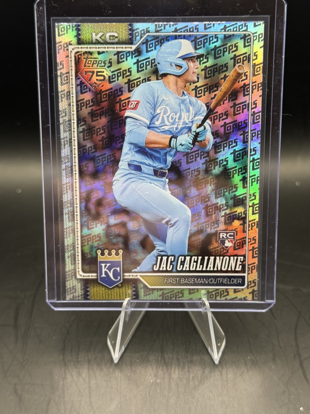 2026 TOPPS SERIES 1 BASEBALL JAC CAGLIANONE TOPPS FOIL PATTERN ROOKIE CARD 138