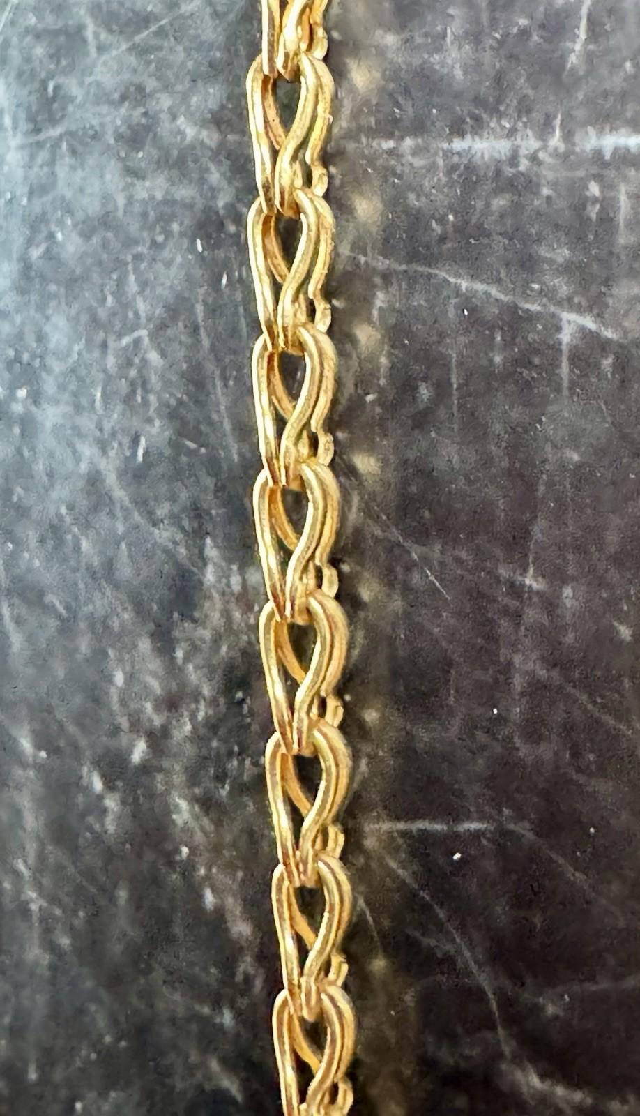 VTG Unoaerre 18K Gold Rare Loop In Loop Link Chai… - image 6